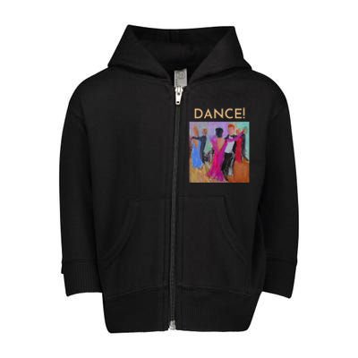 DANCE! Ballroom Dance Fine Art Design From Original Painting Toddler Zip Fleece Hoodie