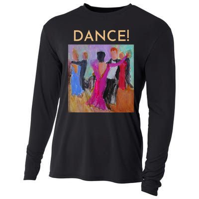 DANCE! Ballroom Dance Fine Art Design From Original Painting Cooling Performance Long Sleeve Crew