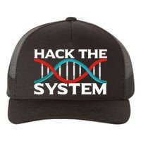 Diy Biology Dna Double Helix Hack The System Biohacker Gift Yupoong Adult 5-Panel Trucker Hat