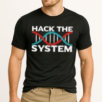 Diy Biology Dna Double Helix Hack The System Biohacker Gift Performance Shirt