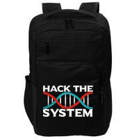 Diy Biology Dna Double Helix Hack The System Biohacker Gift Impact Tech Backpack