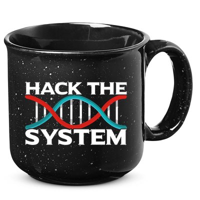 Diy Biology Dna Double Helix Hack The System Biohacker Gift 15oz Campfire Ceramic Mug