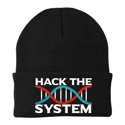 Diy Biology Dna Double Helix Hack The System Biohacker Gift Beanie