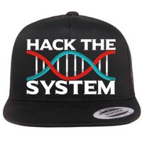 Diy Biology Dna Double Helix Hack The System Biohacker Gift Flatbill Hat