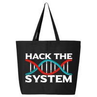 Diy Biology Dna Double Helix Hack The System Biohacker Gift 25L Jumbo Tote