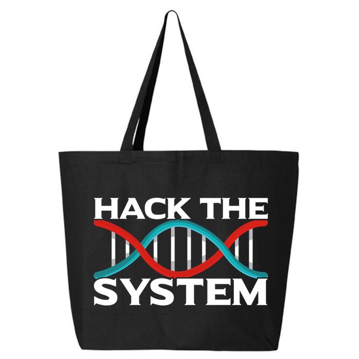 Diy Biology Dna Double Helix Hack The System Biohacker Gift 25L Jumbo Tote