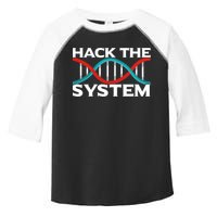 Diy Biology Dna Double Helix Hack The System Biohacker Gift Toddler Fine Jersey T-Shirt