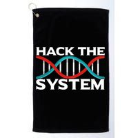 Diy Biology Dna Double Helix Hack The System Biohacker Gift Golf Towel