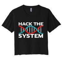 Diy Biology Dna Double Helix Hack The System Biohacker Gift Crop Top