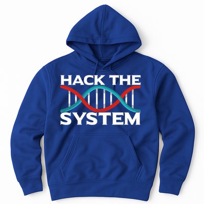 Diy Biology Dna Double Helix Hack The System Biohacker Gift Hoodie