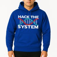 Diy Biology Dna Double Helix Hack The System Biohacker Gift Hoodie