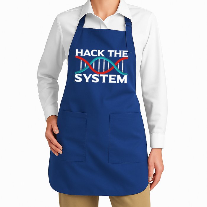 Diy Biology Dna Double Helix Hack The System Biohacker Gift Apron