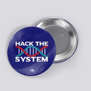 Diy Biology Dna Double Helix Hack The System Biohacker Gift Button