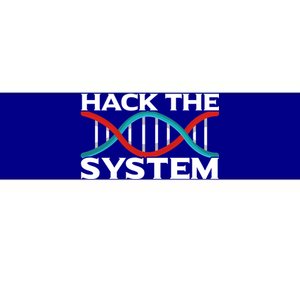 Diy Biology Dna Double Helix Hack The System Biohacker Gift Bumper Sticker