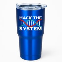 Diy Biology Dna Double Helix Hack The System Biohacker Gift Tumbler