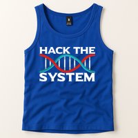 Diy Biology Dna Double Helix Hack The System Biohacker Gift Tank Top