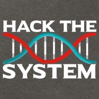 Diy Biology Dna Double Helix Hack The System Biohacker Gift Cotton Canvas Backpack