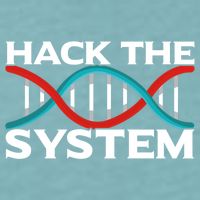 Diy Biology Dna Double Helix Hack The System Biohacker Gift Sueded Cloud Jersey T-Shirt