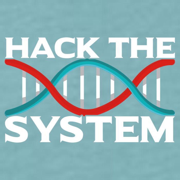 Diy Biology Dna Double Helix Hack The System Biohacker Gift Sueded Cloud Jersey T-Shirt