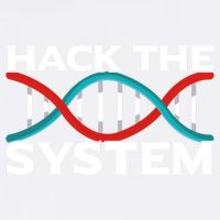 Diy Biology Dna Double Helix Hack The System Biohacker Gift Garment-Dyed Sweatshirt
