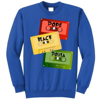 Dope Black Doula Black History Month Black Birth Matters Gift Tall Sweatshirt