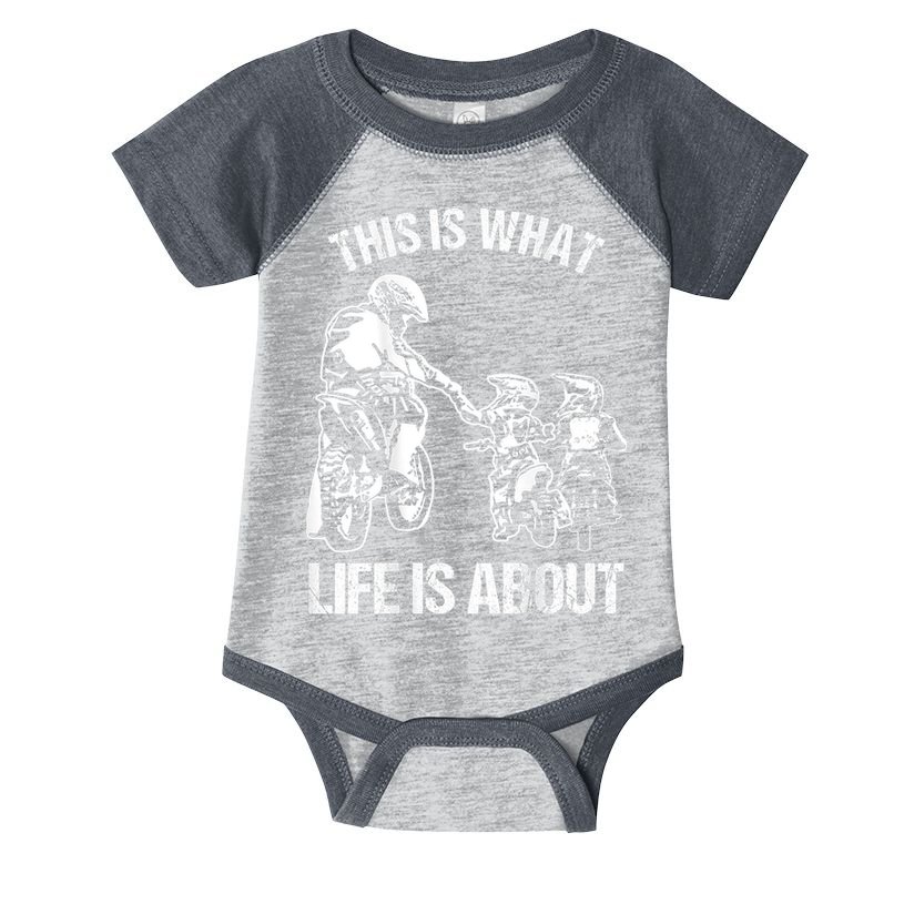 Dirt Bike Dad Motocross Motorcycle FMX Biker Father And Kids Infant Baby Jersey Bodysuit