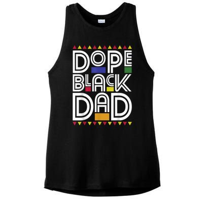 Dope Black Dad Black History Month Juneteenth 1865 Ladies PosiCharge Tri-Blend Wicking Tank