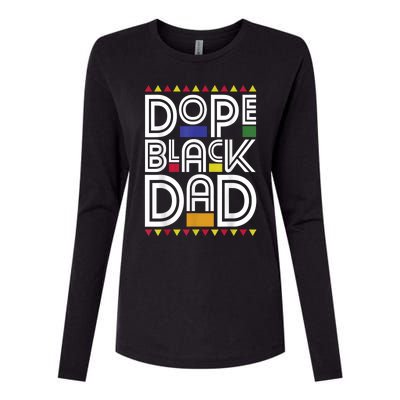 Dope Black Dad Black History Month Juneteenth 1865 Womens Cotton Relaxed Long Sleeve T-Shirt