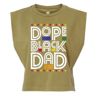 Dope Black Dad Black History Month Juneteenth 1865 Garment-Dyed Women's Muscle Tee