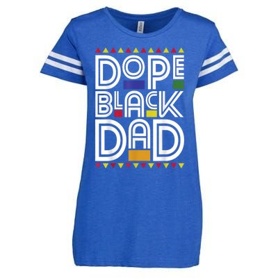 Dope Black Dad Black History Month Juneteenth 1865 Enza Ladies Jersey Football T-Shirt