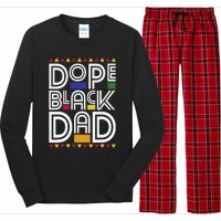 Dope Black Dad Black History Month Juneteenth 1865 Long Sleeve Pajama Set