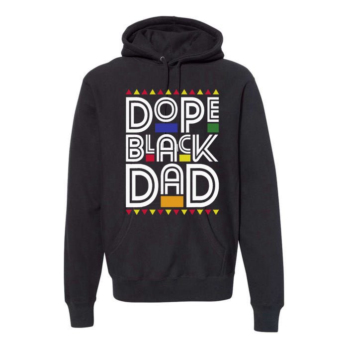 Dope Black Dad Black History Month Juneteenth 1865 Premium Hoodie