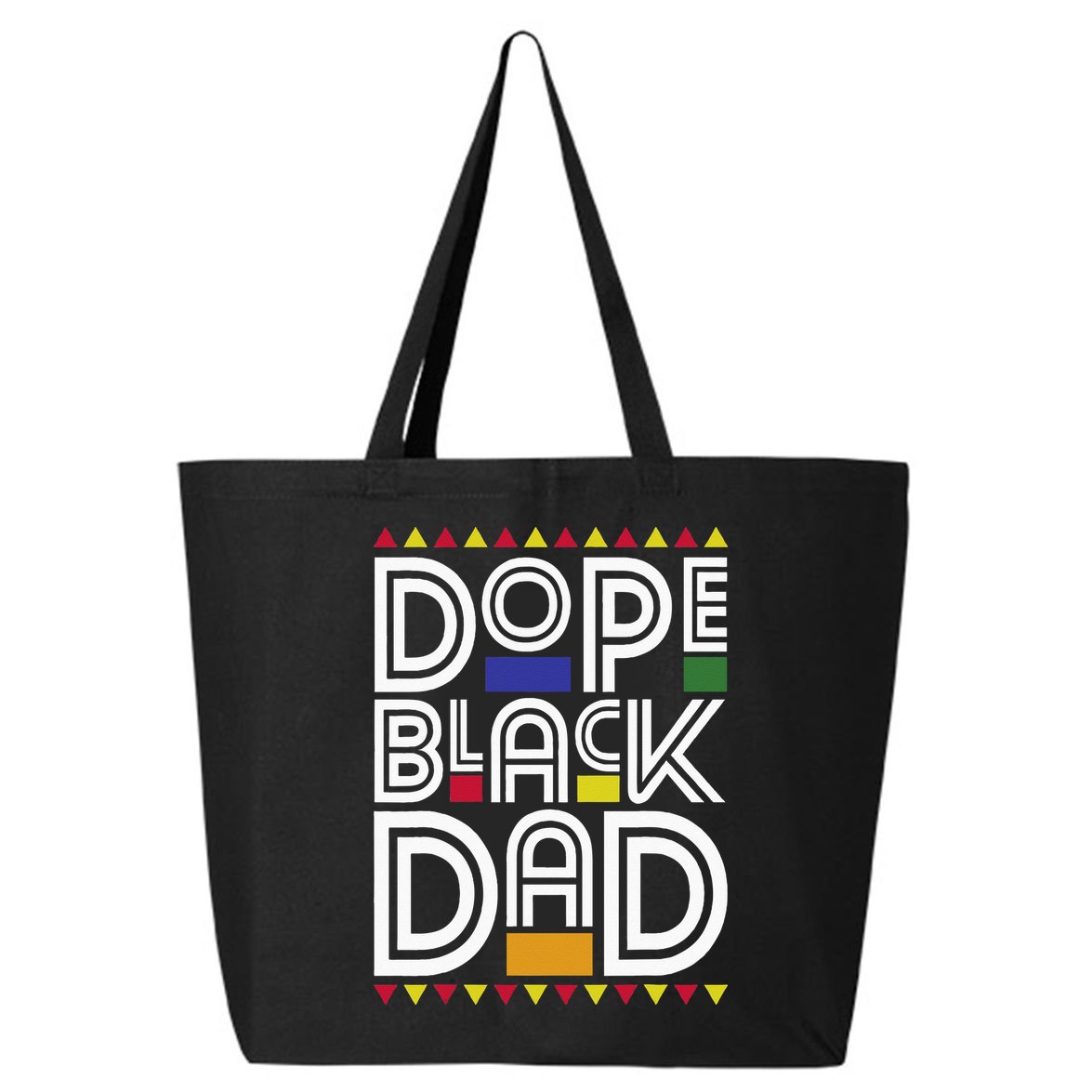 Dope Black Dad Black History Month Juneteenth 1865 25L Jumbo Tote