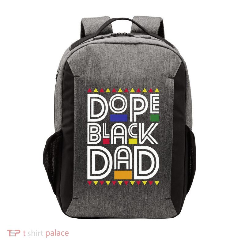 Dope Black Dad Black History Month Juneteenth 1865 Vector Backpack