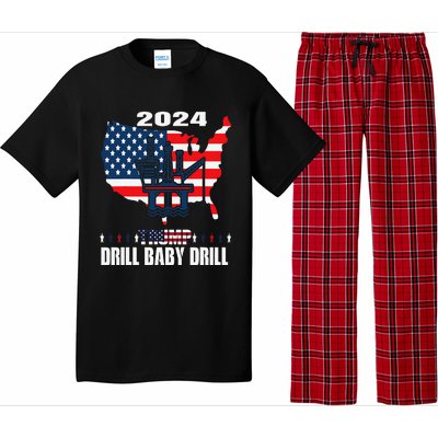 Drill Baby Drill American Flag Oilrig Oilfield Trash Pajama Set