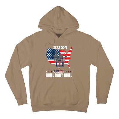 Drill Baby Drill American Flag Oilrig Oilfield Trash Hoodie