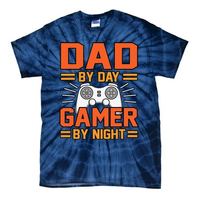 Dad By Day Gamer By Night Father’s Day Daddy Father Graphic Tie-Dye T-Shirt