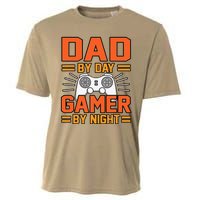 Dad By Day Gamer By Night Father’s Day Daddy Father Graphic Cooling Performance Crew T-Shirt