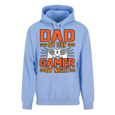 Dad By Day Gamer By Night Father’s Day Daddy Father Graphic Unisex Surf Hoodie