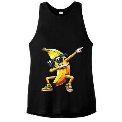 Dab Banana Dancing Dabbing Banana Fruit Meme Ladies PosiCharge Tri-Blend Wicking Tank