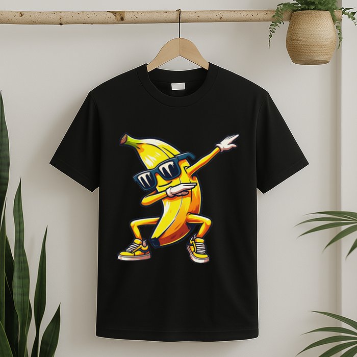 Dab Banana Dancing Dabbing Banana Fruit Meme T-Shirt