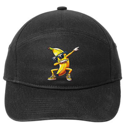 Dab Banana Dancing Dabbing Banana Fruit Meme 7-Panel Snapback Hat