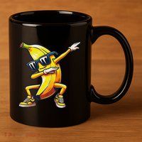 Dab Banana Dancing Dabbing Banana Fruit Meme 11oz C Handle Ceramic Mug
