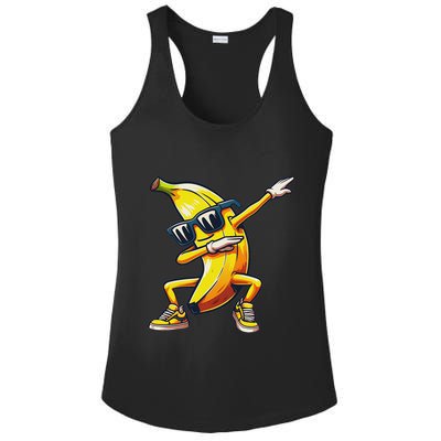 Dab Banana Dancing Dabbing Banana Fruit Meme Ladies PosiCharge Competitor Racerback Tank
