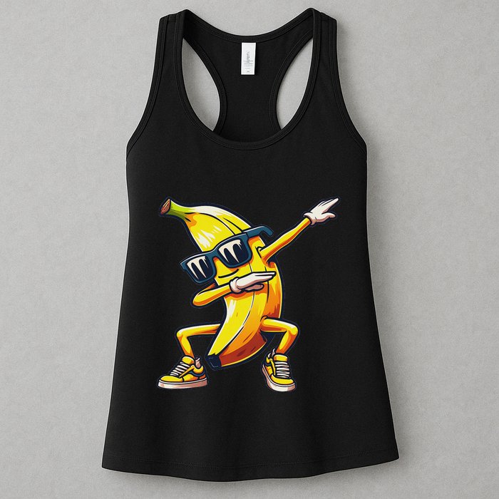 Dab Banana Dancing Dabbing Banana Fruit Meme Womens Tank Top