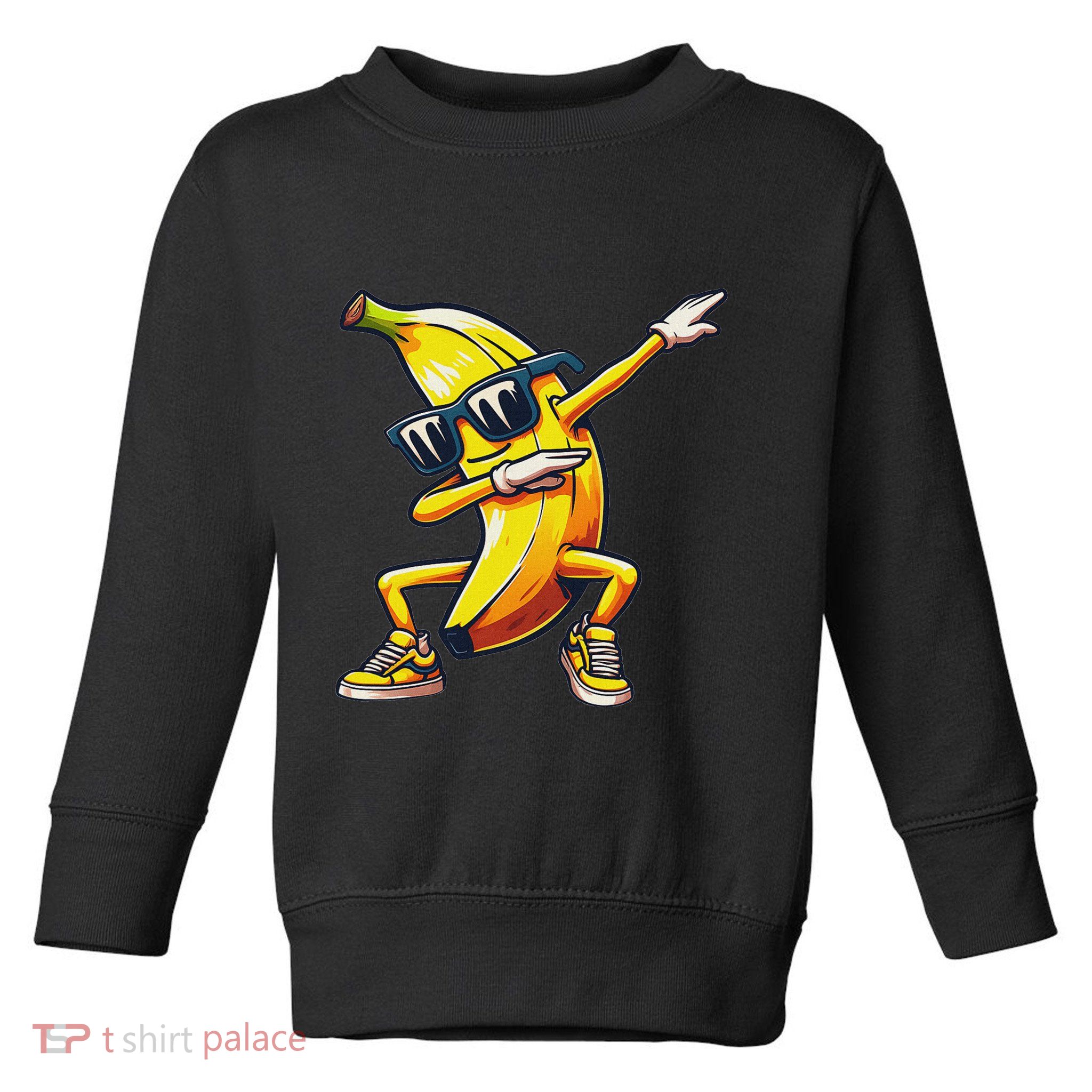 Dab Banana Dancing Dabbing Banana Fruit Meme Toddler Sweatshirt