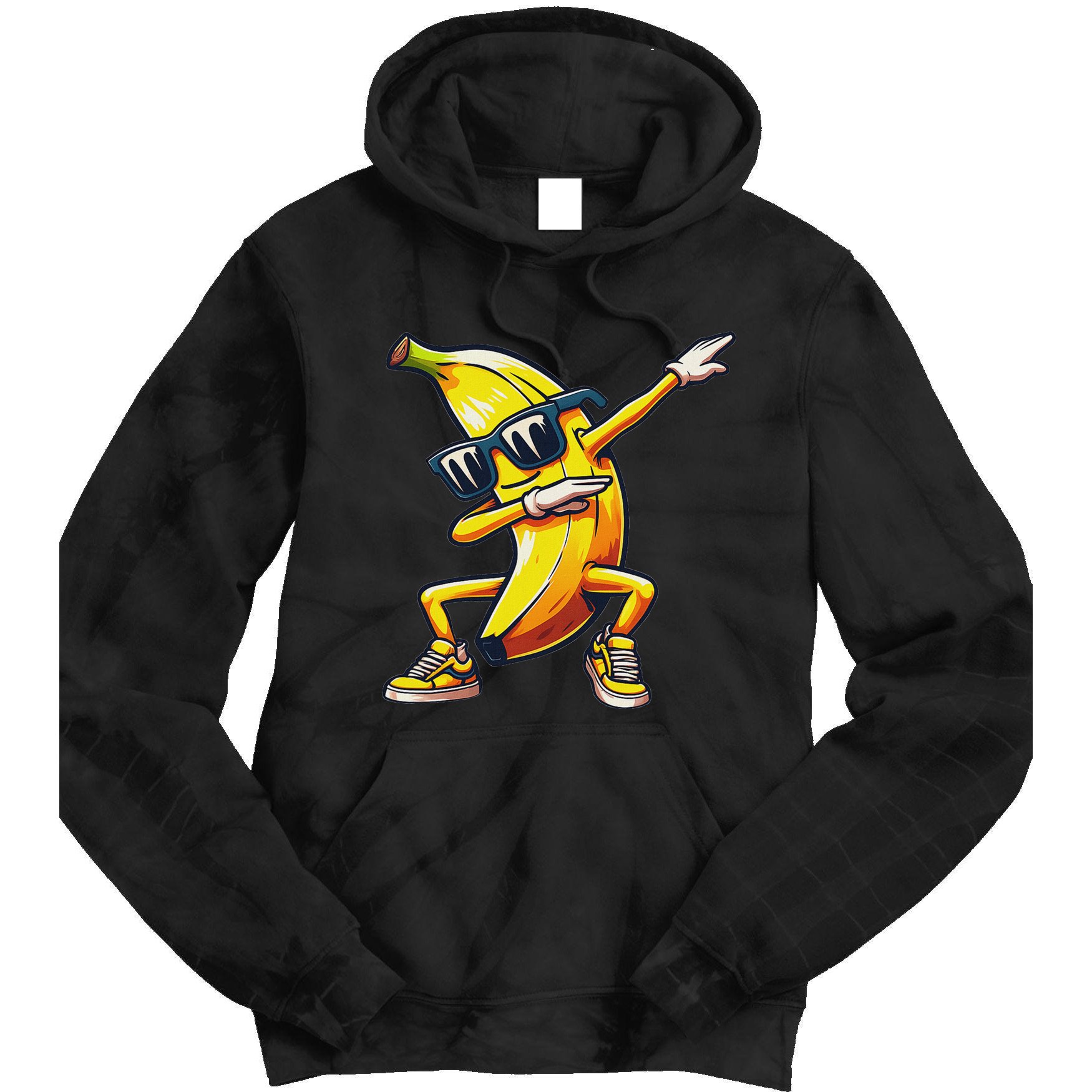 Dab Banana Dancing Dabbing Banana Fruit Meme Tie Dye Hoodie