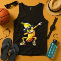 Dab Banana Dancing Dabbing Banana Fruit Meme Tank Top