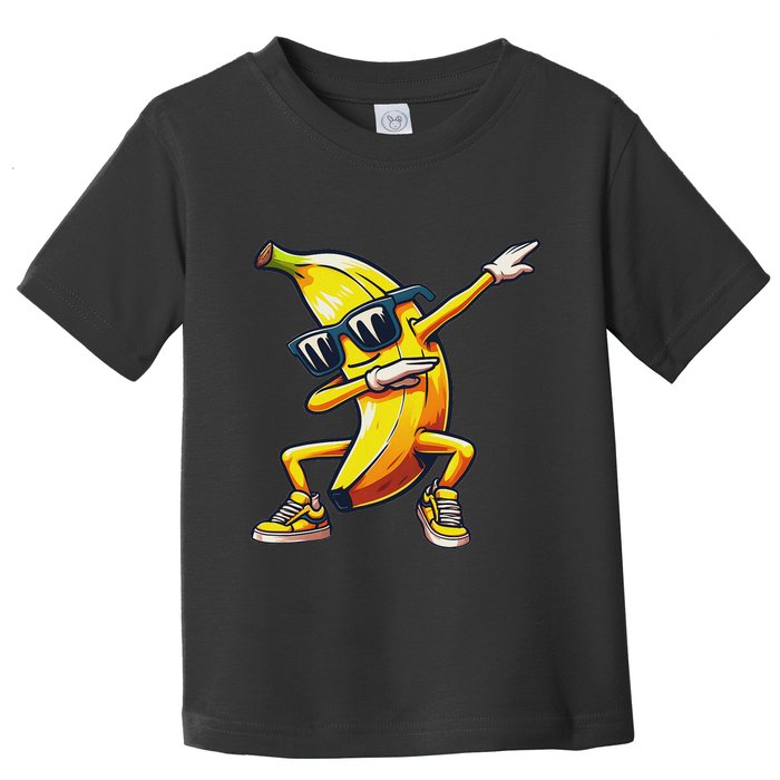 Dab Banana Dancing Dabbing Banana Fruit Meme Toddler T-Shirt