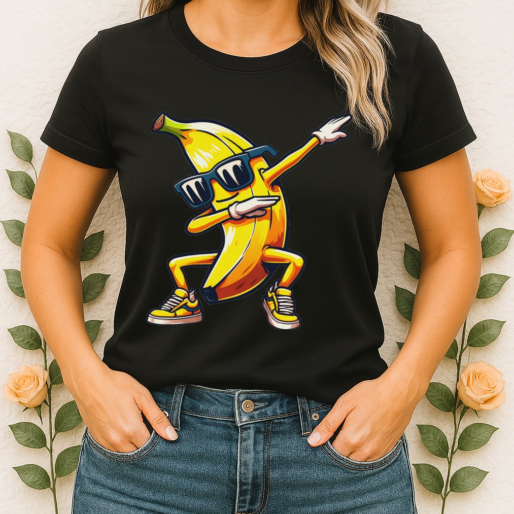 Dab Banana Dancing Dabbing Banana Fruit Meme Womens T-Shirt
